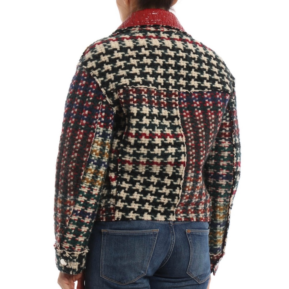 Isabel Marant Reversible Danke Multicolor Tweed Red Wool Jacket 36 RARE - Picture 4 of 5